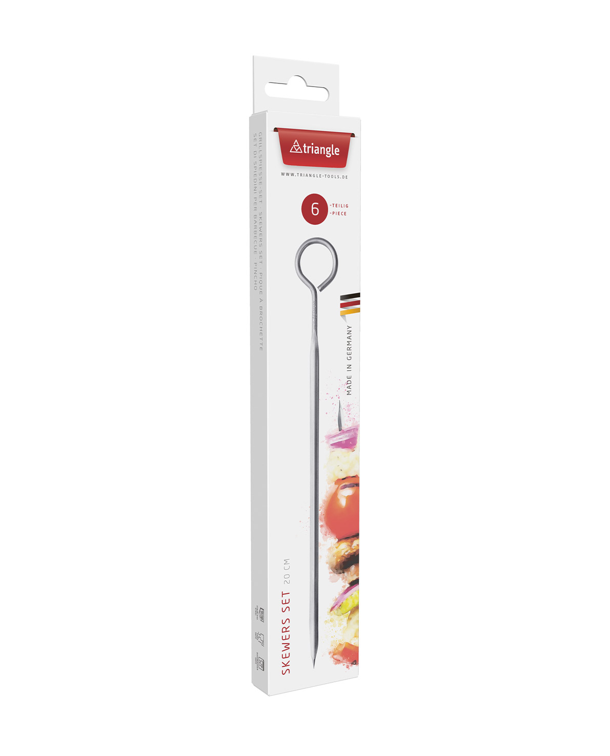 Grillspieße-Set mit Ring 20cm , 6-teilig